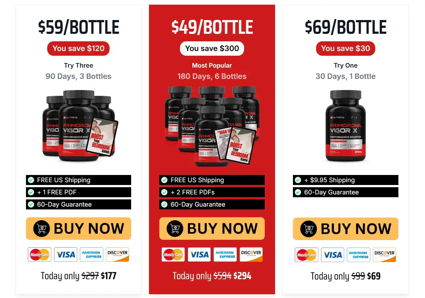 Buy Primordial Vigor X 6 Bottles